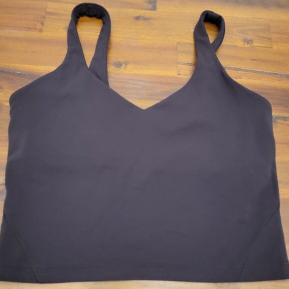 Lululemon Sports Bra Womens 8 Align Black Stretch Tank Top Sporty Gym Fitness - Picture 4 of 15